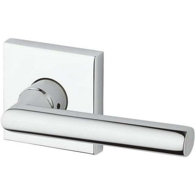 Half Dummy Right Hand Tube Lever & Contemporary Square Rose, Bright Chrome