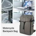 thumbnail image 3 of Mochila para casco de moto, mochila de 20 a 35l de gran capacidad a prueba de salpicaduras con múltiples compartimentos mochila de viaje ligera y para hombre negros, 3 of 7