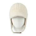 thumbnail image 2 of WITHMOONS Visor Ear Flap Hat Winter Fleece Warm Trapper Cap SLT1249 (Ivory), 2 of 5