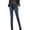 Dark Gray, variant on Dyfzdhu Fleece Lined Jeans for Women Imitation Denim High Waist Loose Thickened Warm Plush Straight Long Pants Stretch Dark Gray