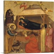 ARTCANVAS The Adoration Of The Magi 1320 Canvas Art Print by Giotto di Bondone - Size: 12" x 12" (1.50" Deep)