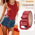 thumbnail image 3 of WHIPPY Women Leather Belt for Jeans Dresses Ladies Leather Belts with Square Buckle, 3 of 5