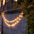 thumbnail image 4 of SuperRGB 50 ft Outdoor String Lights, 20 LED Bulbs Plus 1 Spares, Waterproof Shatterproof Plug-In Patio Lights, 2200K Warm White, 4 of 7