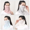 thumbnail image 2 of Protection UV Couverture de Cou Extérieure Protection Solaire Masque Bavoir Soie Visage, 2 of 9