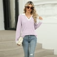 thumbnail image 4 of IWEMEK Womens Top Comfy Henley Neck Knit Polo Tees Long Sleeve Casual Trendy Tunics Shirts Fashion Chic Cute Pullover, 4 of 7