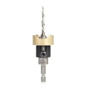 Amana Tool 55154 Carbide Tipped 82 Degree Countersink with Tapered Drill and Adjustable Depth Stop with No-Thrust BB 1/2 D x 11/64 Drill D x 1/4 Inch Quick Release Hex SHK