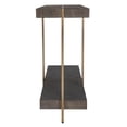 thumbnail image 4 of Uttermost Taja Contemporary Wood/Stainless Steel Console Table in Walnut/Gold, 4 of 5