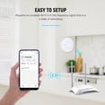 thumbnail image 2 of Tester,Alarm And Data Meter Tester With Indoor Air Quality Indoor Air Quality And Data Voc Data Voc Carbon Temperature Wi-fi Air Carbon Dioxide Co2 With App Alarm White WiFi version, 2 of 7