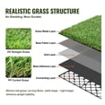 thumbnail image 3 of Artificial Grass Tiles Interlocking Turf, 12x12, 18 Pack - Indoor Outdoor Fake Grass Rug, Self-Draining Synthetic Lawn Mat for Patio, Dog Area, Deck, Garden, 3 of 7