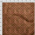 thumbnail image 3 of oneOone Georgette Viscose Brown Fabric Batik Fabric For Sewing Printed Craft Fabric By The Yard 42 Inch Wide, 3 of 4
