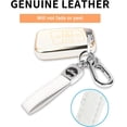thumbnail image 4 of Key Fob Cover Compatible with Volkswagen Atlas Alltrack Jetta Passat Tiguan Keychain Case Holder Protector,White, 4 of 8