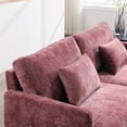 thumbnail image 5 of 2-Seat Chenille Loveseat with Solid Wood Frame and Removable Cushions - Ideal for Living Room, Bedroom or Small Spaces, 5 of 6