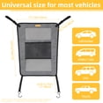 thumbnail image 3 of Petfield Dog Car Backseat Barrier, Universal Mesh Pet Divider with 2 Mesh Windows, Easy Install Adjustable Pet Fence for All Cars, SUVs, Trucks, 3 of 7