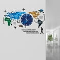 thumbnail image 6 of Nomeni Wall Clock Clearance, World Map Wall Clock Home Bedroom Wall Personality Wall Clock Home Essentials Blue, 6 of 9