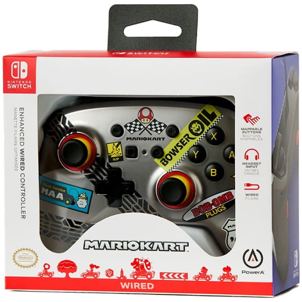 Mario Kart Manette Filaire Améliorée pour Switch