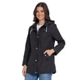 thumbnail image 1 of Chubasquero Steve Madden con capucha impermeable para mujer, talla XS-3X, 1 of 7
