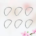 thumbnail image 4 of SHISUYAN 20PCS Metal Shoulder Strap D Ring Multipurpose Bag Webbing Ring Accessories for Luggage Clothes Backpack Belt (Silver), 4 of 8