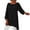 006_Black, variant on Wiueurtly Long Sleeve Shirts for Women Plus Size Irregular Hem Baggy Blouse Shirt Ladies Summer Tunic Tops T Shirts Black