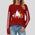 thumbnail image 2 of Godom Halloween Shirts for Women Cute Ghost Shirt Fall Pumpkin Tshirt Graphic Tees casual Long Sleeve Tops, 2 of 4