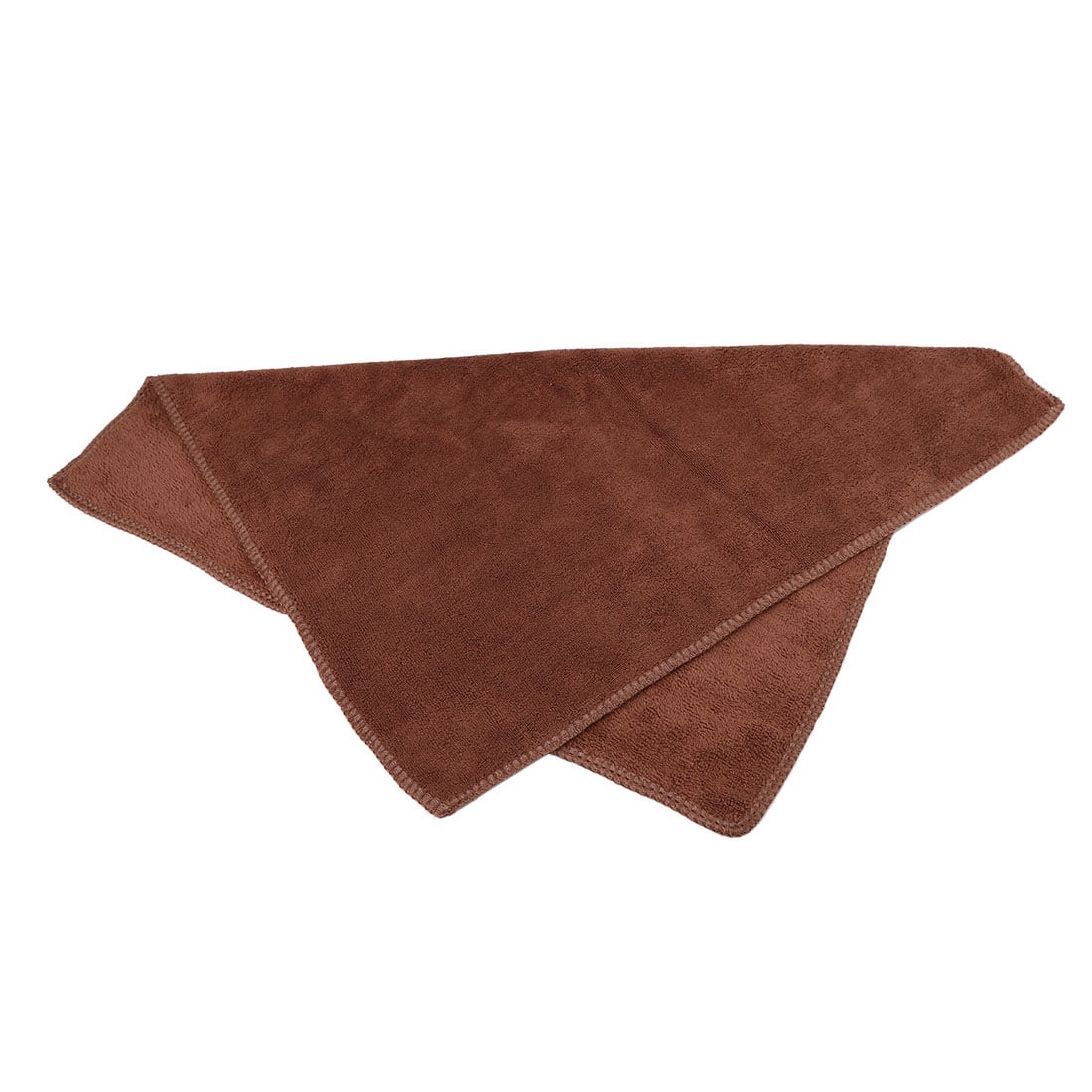 Unique Bargains 3pcs 400gsm Brown Microfiber Cleaning Absorbent Washing Towel 40 x 40cm