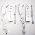 thumbnail image 4 of 2-Pack REMOTE & NUNCHUK Controller Bundle Set WHITE for Nintendo Wii Wii U gaming, 4 of 4