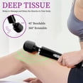 thumbnail image 2 of Wired Handheld Massager, Personal Foot Deep Tissue Massager, Back Massager with 10 Speed Settings, Powerful Whole Body Massage Tool for Muscle, Back, Foot, Neck (Black), 2 of 7