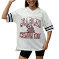thumbnail image 3 of Women's Gameday Couture White Alabama Crimson Tide Iconic Oversized Fashion Jersey, 3 of 5