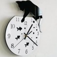 thumbnail image 1 of Naughty Cat Acrylic Clock Wall Clock Modern Design Home Decor Watch Wall Sticker, 1 of 7