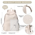 thumbnail image 4 of Mochila escolar PAUBACK Beige Resistente al Agua 24L para Niñas, 4 of 6
