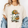 thumbnail image 2 of Candy Hunter Halloween T-Shirt, Cute Ghost Skateboard Trick-or-Treat Tee, Pumpkin Candy Bucket Shirt, Fun Spooky Season Gift for Teen Boys Girls Adults, 2 of 7