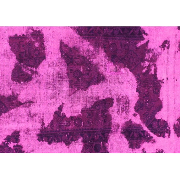 Ahgly Company Indoor Rectangle Abstract Pink Modern Area Rugs, 6' x 9'