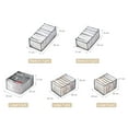 thumbnail image 2 of Ramiter Mesh Clothes Storage Box Trouser Compartment Storage Box Drawer Compartment Bag Storage Cubes with Lids, 2 of 5