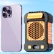 thumbnail image 5 of Nuevo Ventilador Montado en La Cintura para Exteriores Viento Batería Larga Duración Ventilador USB Portátil Multifuncional Con Nocturna (naranja) (naranja Vibrante 5000 MAh), 5 of 9