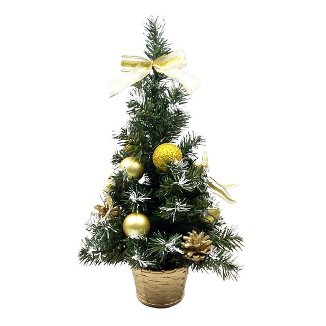 AMERTEER Christmas Tree Compact Festive Delicate Excellent Xmas Tree Ornament Party Accessories