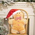 thumbnail image 4 of JZROCKER Decorative Christmas Gingerbreadman Pillow with Removable Cover for Festival, 4 of 16