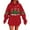 A04_Christmas Red, variant on Christmas Sweatshirts for Women Ugly Christmas Sweater Fleece Xmas Holiday Tops Santa Claus Print Hoodies Xmas Long Sleeve Hooded Sweatshirt Fall Outfits 2025 Loose Fit