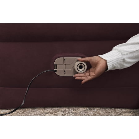 Bestway Maroon 20 Twin Air Mattress with Built-in Pump