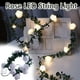 Agiferg String Lights Fonctionne à l'Intérieur avec des Roses Blanches à Lumière LED avec une Lumière Chaude – image 1 sur 9