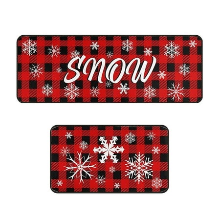 

Christmas Welcome Doormat Outdoor Carpet Christmas-Themed Carpets Non-Slip Door Mats Absorbent Bathroom Porch Mats 19.7*31.5 +19.7*63Inch Weekly Deals