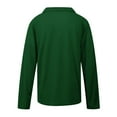 thumbnail image 5 of IROINNID Shirt for Women Deals Summer Long Sleeve Blouse Turn-down Lapel Casual Basic Tops T-Shirt,Green, 5 of 5