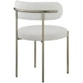 thumbnail image 4 of Meridian Furniture Beacon Boucle Dining Chair, Cream, 4 of 8