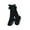 Black, variant on Kids Toddlers Girls Cotton Solid Color Big Bow Knee High Long Soft Letter Embroidery Lace Socks For 0-4 Years