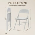 thumbnail image 3 of CazToi Portable Metal Frame Folding Chairs Set of 4 for Home & Party, 3 of 7