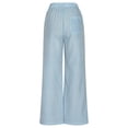 thumbnail image 4 of GigrtiJin Women's Cotton Wide Leg Pants Elastic High Waist Pajama Palazzo Pants Casual Comfy Trousers with Pocket, 4 of 9