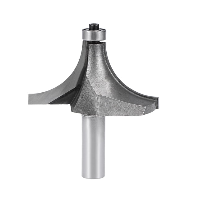 Unique Bargains Router Bit 1/2 Shank 2-1/4 inch Cutting Dia Round Over Corner 2 Flutes Tungsten Steel for Woodworking Milling Cutter To