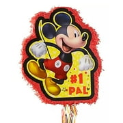 Ya Otta Mickey Mouse Pinata Pull String Party Supplies 17.75" L x 17.75" W x 3.25"H