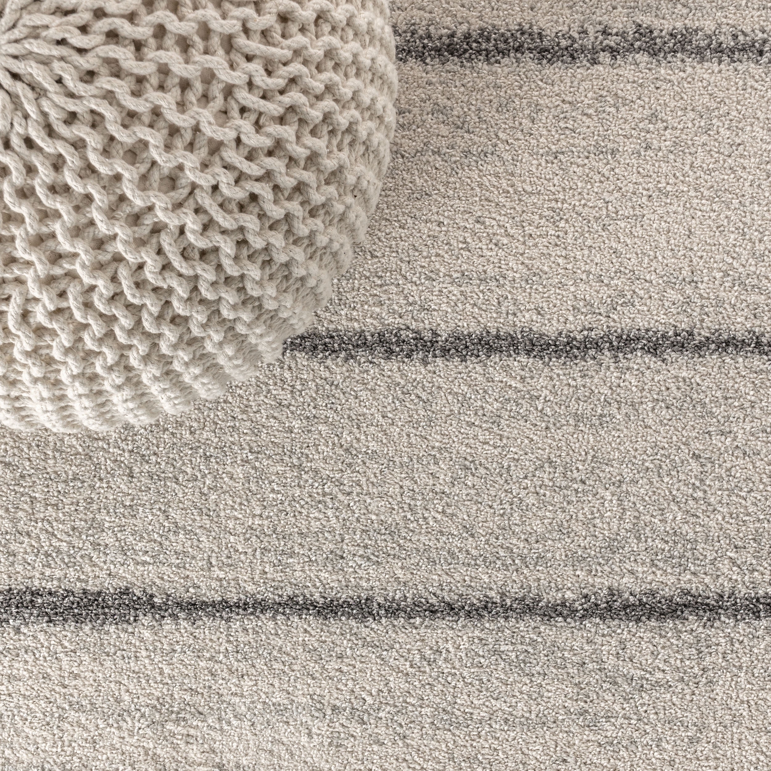 JONATHAN Y MOROCCAN HYPE 8 x 10 Area Rug, Williamsburg Minimalist Stripe - Cream/Gray, MOH201A-8