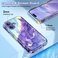 thumbnail image 6 of Casetego for iPhone 16 Case (2024),[Military Grade Drop Tested] Marble Pattern Design Slim Rugged Shockproof Protective Anti-Scratch Phone Cover for Women Girls Men,Light Purple, 6 of 7