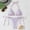 Purple, variant on Women's Tropical Fruit Print Triangle Bikini Set, Adjustable Tie-Side Swimwear, 2-Piece Colorful Women's Swimwear Blue S