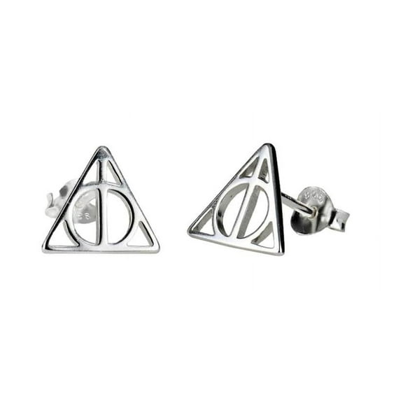 Harry Potter Deathly Hallow Metal Stud Earrings